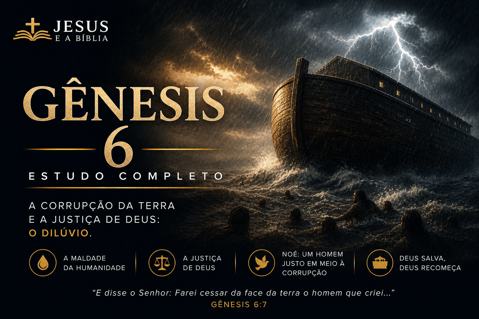 Gênesis 6 Estudo Por que Deus decidiu destruir o mundo