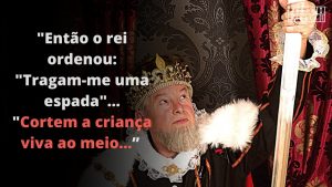 O rei Salomão e as duas mães